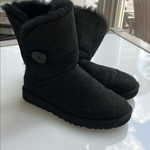 UGG Black Shearling Winter Boots